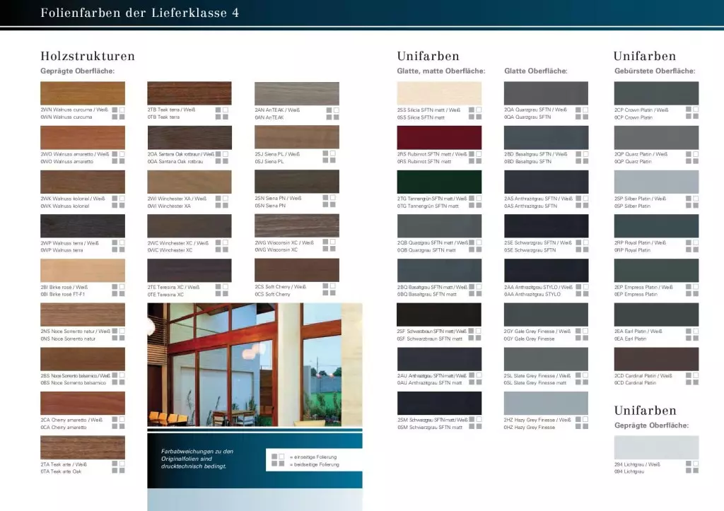 colores ventanas pvc y aluminio Catalogo colores de maderas y puertas